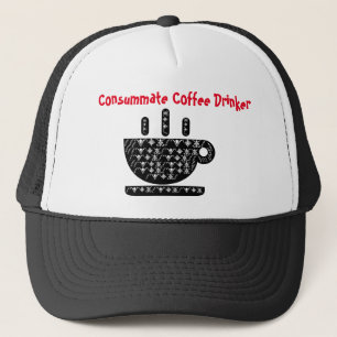 Consumeer koffie drinker trucker pet