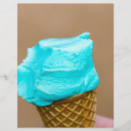 Consumptie-ijs met wafelmacro