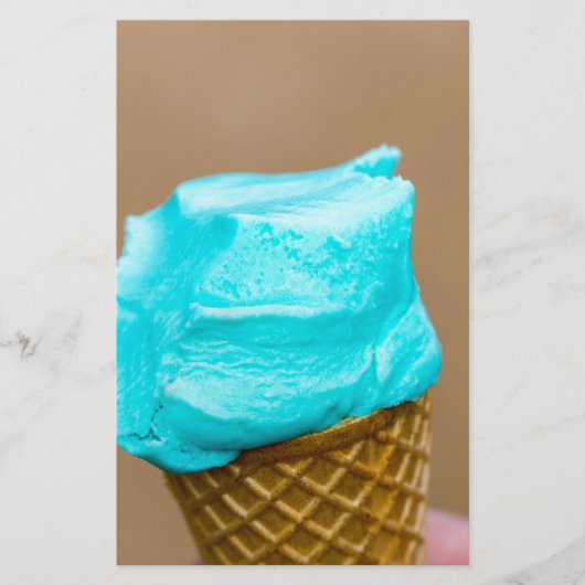 Consumptie-ijs met wafelmacro briefpapier (Voorkant)