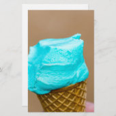 Consumptie-ijs met wafelmacro briefpapier (Voorkant / Achterkant)