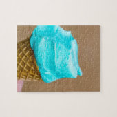 Consumptie-ijs met wafelmacro legpuzzel (Horizontaal)