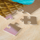 Consumptie-ijs met wafelmacro legpuzzel (Zijkant)