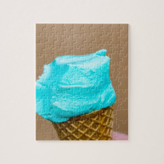 Consumptie-ijs met wafelmacro legpuzzel (Verticaal)