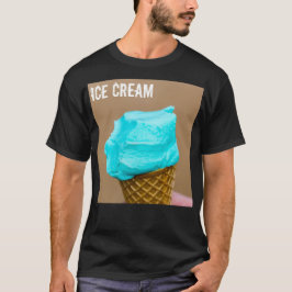 Consumptie-ijs met wafelmacro t-shirt