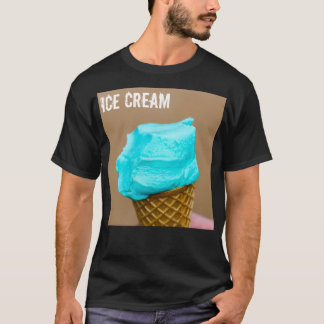Consumptie-ijs met wafelmacro t-shirt