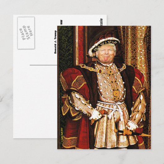 Contact Donald J. Trump carte postale énorme (Devant / Derrière)