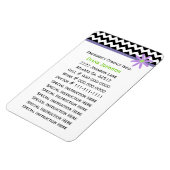 Contact d'urgence : Babysitter Premium Magnet (Côté Gauche)