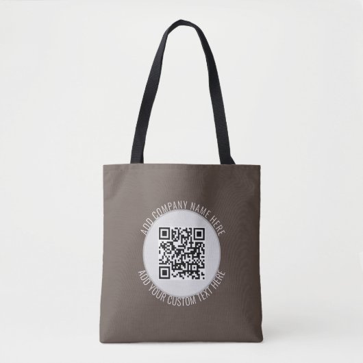 Contact Gratis Cafe Modern Contactloos Scan me QR Draagtas (Voorkant)