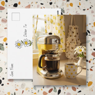 Contact houden Even hallo zeggen Mooie koffie Briefkaart