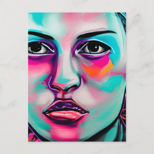 Contact houden   Pretty Art Briefkaart
