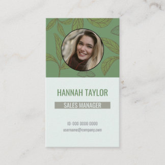 Contact met ons opnemen | QR Code Groene Thee Logo Visitekaartje