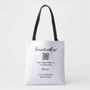 Contact met ons opnemen QR-code scannen Website to Draagtas