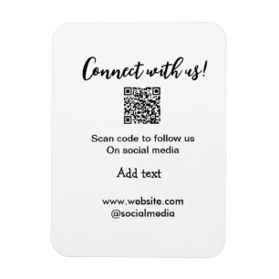 Contact met ons opnemen QR-code scannen Website to Magneet
