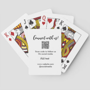 Contact met ons opnemen QR-code scannen Website to Pokerkaarten