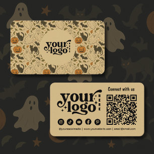 Contact met ons Spooky Halloween Visitekaartje