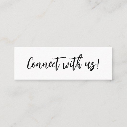 Contact minimal simple avec la carte d'insertion (Devant)