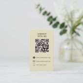 Contact opnemen met mij - Aangepaste QR Code Kaart Visitekaartje (Staand voorkant)