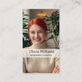 Contact opnemen met mij - Aangepaste QR Code Kaart Visitekaartje (Achterkant)