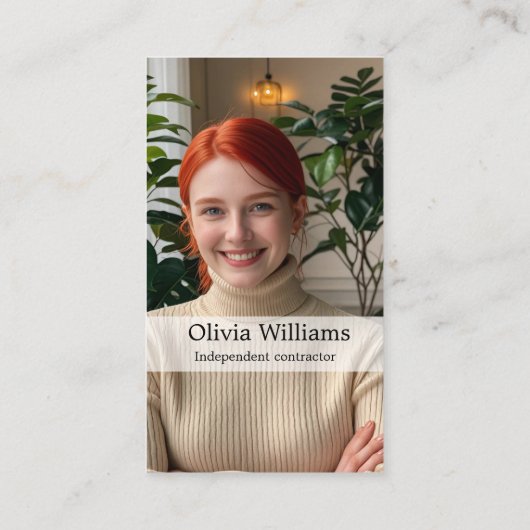 Contact opnemen met mij - Aangepaste QR Code Kaart Visitekaartje (Achterkant)