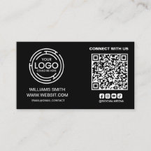 Contact opnemen met ons Social Media Qr Code Logo