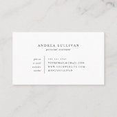 Contact ou Carte de visite minimaliste (Dos)
