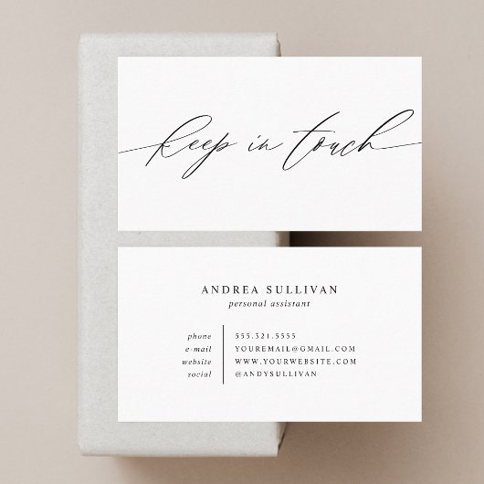 Contact ou Carte de visite minimaliste