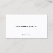 Contact With Us Modern Minimalist Template Elegant Visitekaartje (Voorkant)