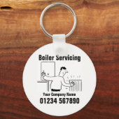 Contactgegevens ketel onderhoud sleutelhanger (Voorkant)