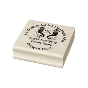 Contactgegevens Seahorse Laurel Crest Beach House Rubberstempel
