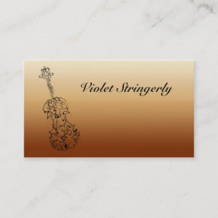 Contactgegevens Violinist Visitekaartje