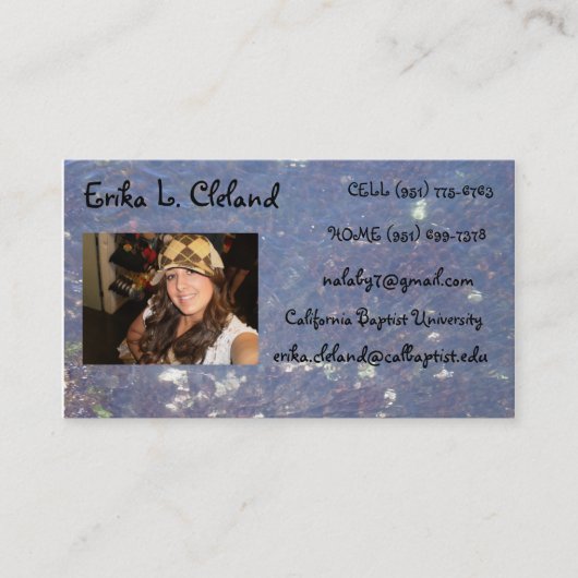 contactkaarten contactkaartje (Voorkant)