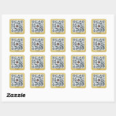 Contactloos Menu QR Code Sticker - Gepersonaliseer (Vel)