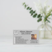 Contacts d'urgence de la carte d'alerte Médicale p (Debout devant)