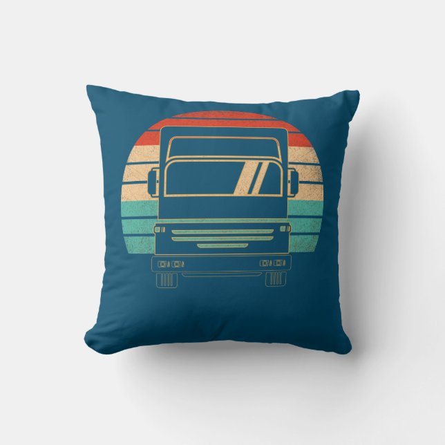 Container Struck 70s Delivery Sunset Father's Day Kussen (Voorkant)