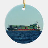 Containerschip Keramisch Ornament (Voorkant)