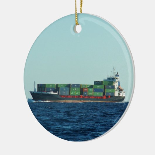 Containerschip Keramisch Ornament (Links)