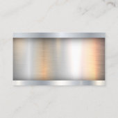 Containerschip | Metallic Industrial Visitekaartje (Achterkant)