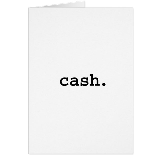 contant geld. (Voorkant)