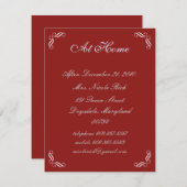 Conte aux fées d'argent à la carte maison (rouge) (Devant / Derrière)