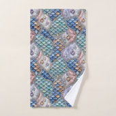 Conte de fée fantaisiste | Patchwork licorne sirèn (Serviette à main)