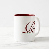 Conte de fées d'argent Monogramme Mug (Devant droit)