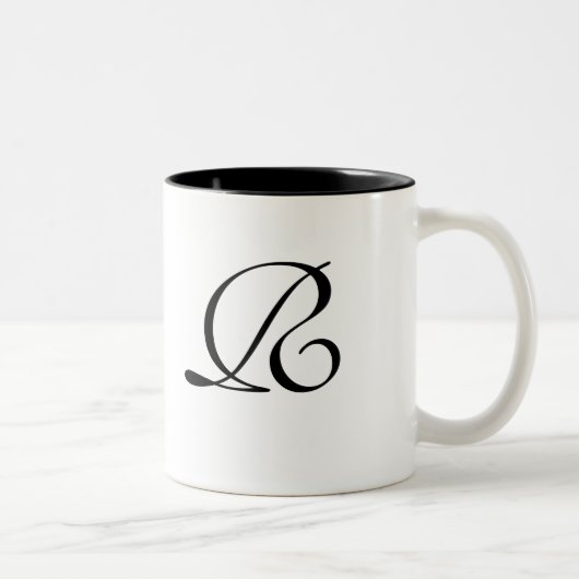 Conte de fées d'argent Monogramme Mug (Droit)