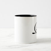 Conte de fées d'argent Monogramme Mug (Centre)