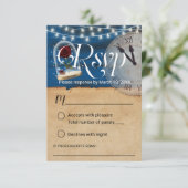 Conte rustique Marine Bleu Grange Mariage RSVP (Debout devant)