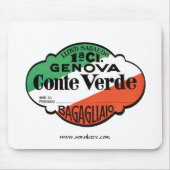 Conte Verde 1e Klasse bagage Etiket Muismat (Voorkant)