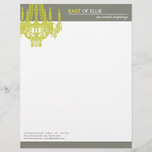 Contemedent Chandelier Letterhead Briefhoofd Sjabloon