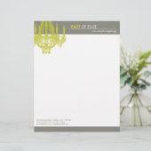 Contemedent Chandelier Letterhead Briefhoofd Sjabloon (Staand voorkant)