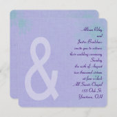 Contemedhedendaagse lavender kaart (Voorkant / Achterkant)