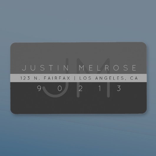 Contemhedendaags adreslabel | Graan Etiket