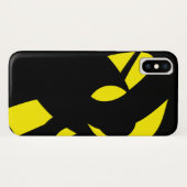 Contemhedendaags modern geel / zwart Case-Mate iPhone case (Achterkant (horizontaal))